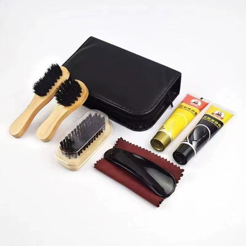Kit de nettoyage de brosse pour vernis à chaussures en cuir