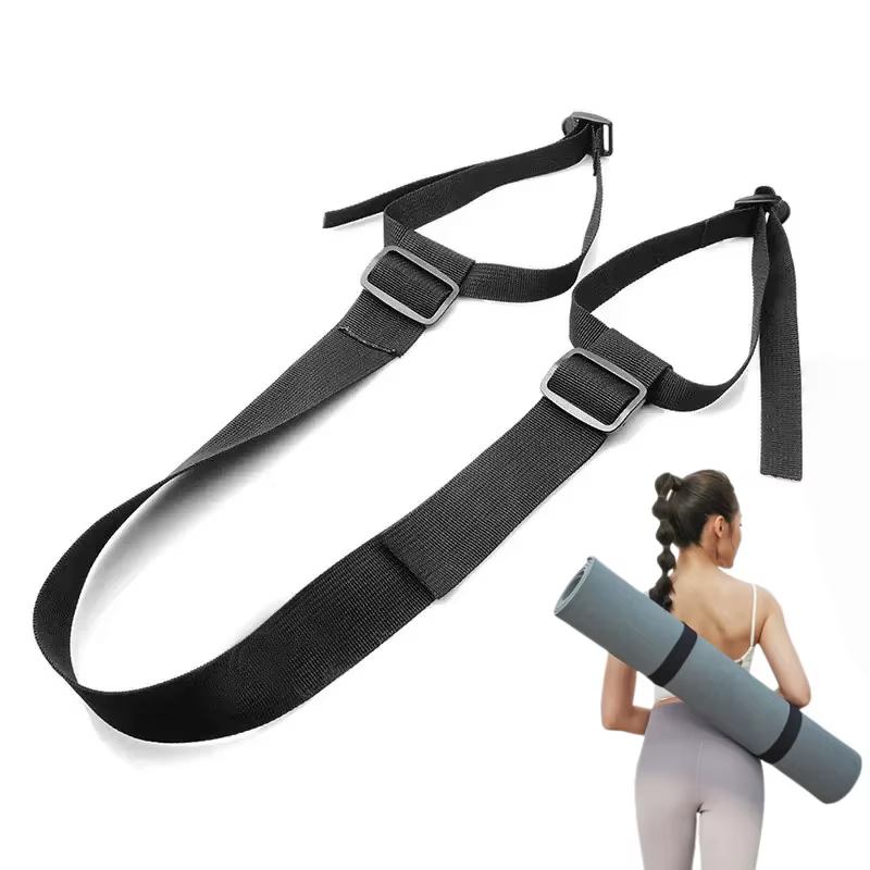 Sangle réglable pour tapis de yoga, ceinture de transport à l'épaule pour tapis de yoga, sac de couchage, tente, matelas, accessoires, 1 pièce