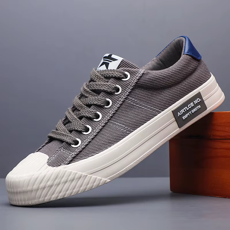 Chaussures Plates Légères Décontractées en Toile pour Homme