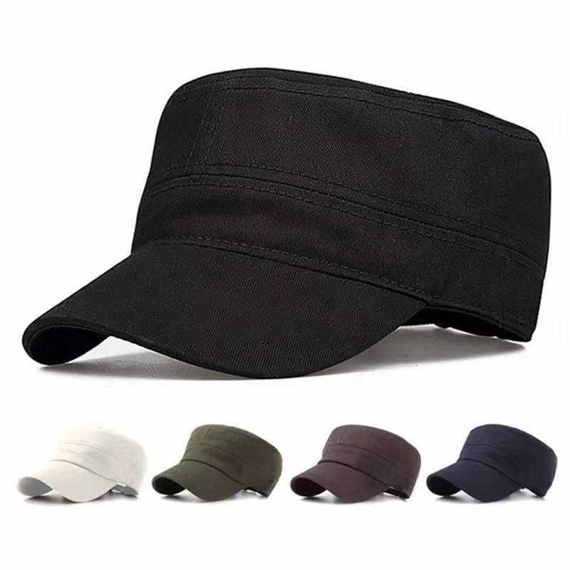 Chapeau militaire plat pour hommes, Simple et polyvalent, chapeau d'âge moyen, langue de canard, décontracté, mode, nouveau Style, printemps et automne