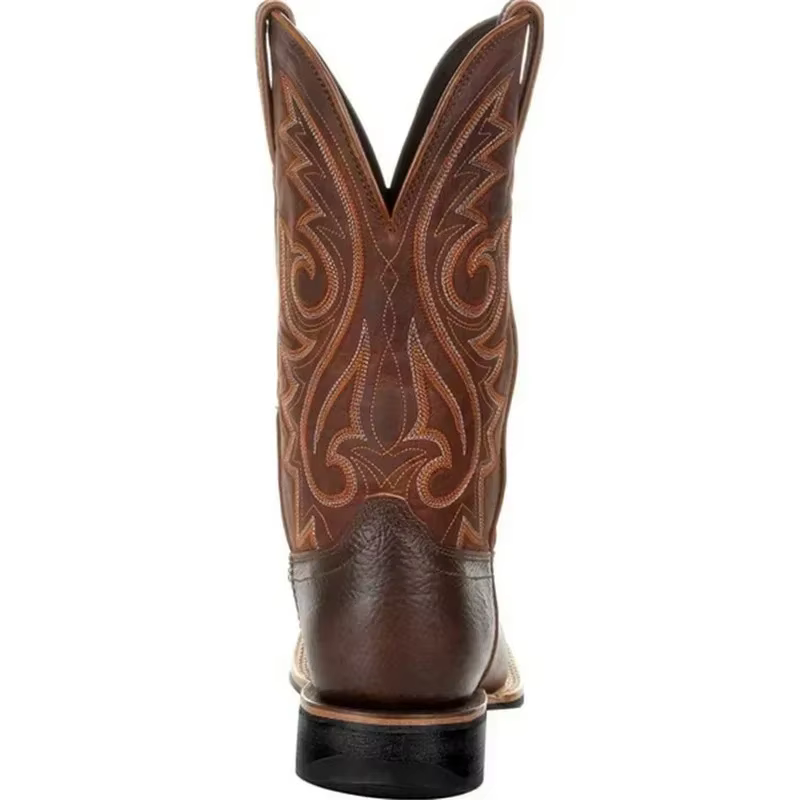 Hommes bottes mi-mollet Western Cowboy moto