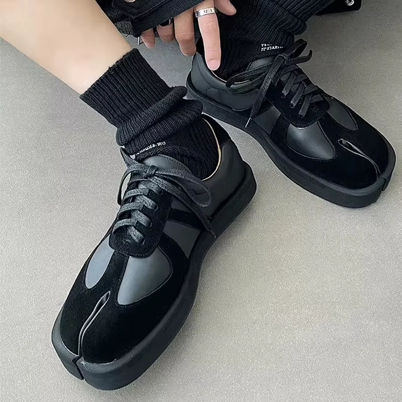 Tabi chaussures pour hommes femmes en cuir véritable