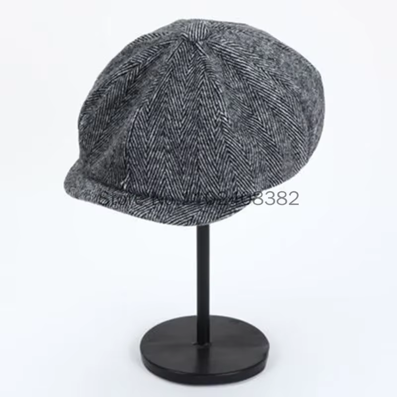 Peaky Blinders Gangster laine chapeau octogonal hommes rasoir fête béret britannique rétro peintre chapeau 1920s grand Gatsby accessoires