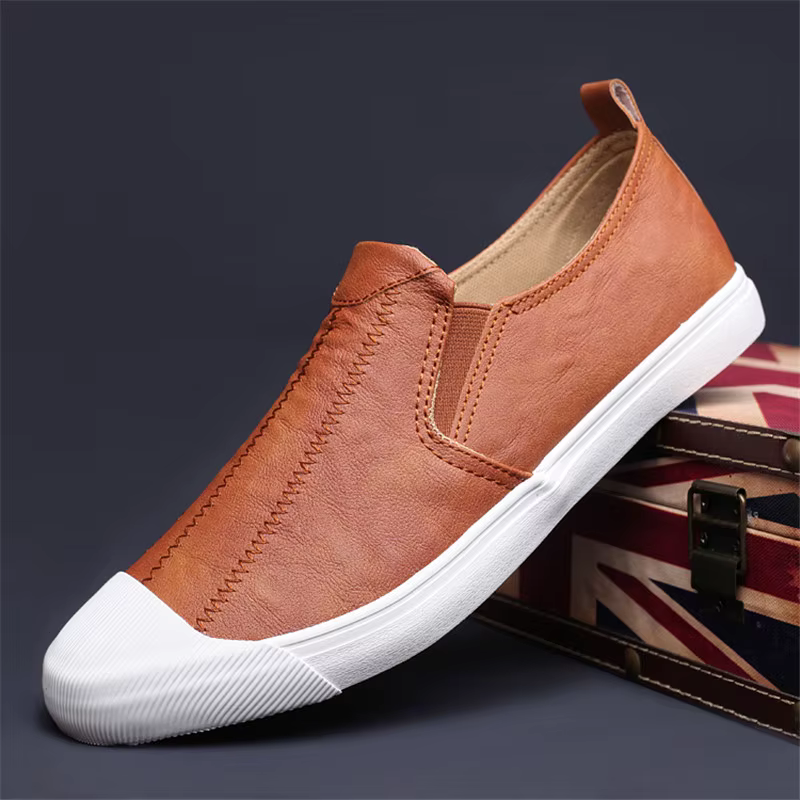 Chaussures décontractées en cuir PU pour hommes