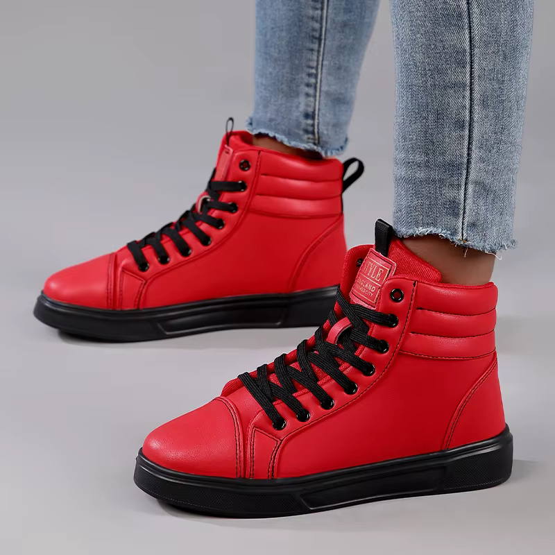 Baskets rouges pour hommes