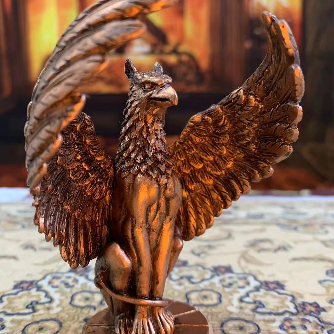 Figurine de Griffin mythologique, Figurine de Griffindo, artisanat en résine, accessoires de bureau, décoration de chambre, ornement, cadeau pour enfants