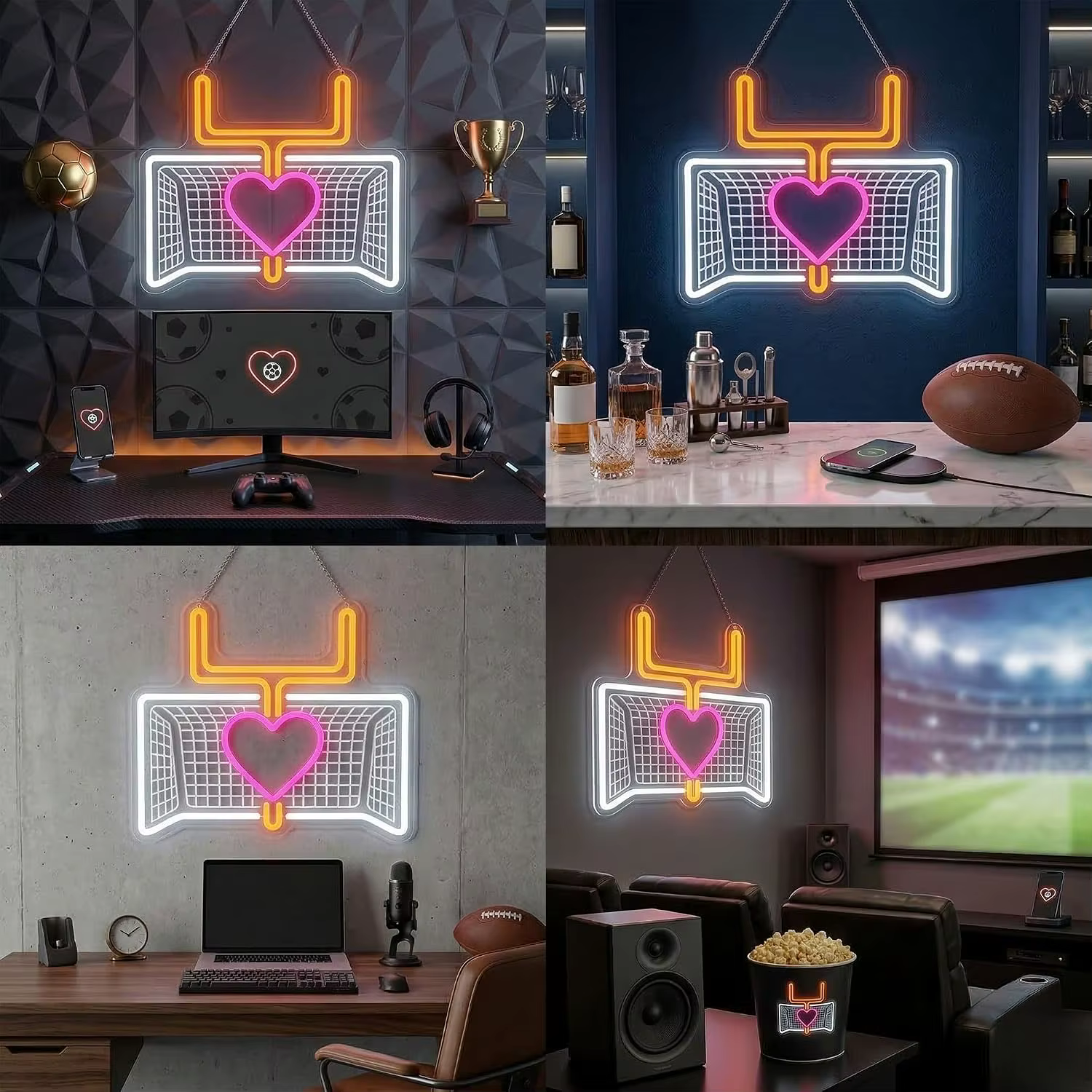 Panneau néon en forme de panier de basket-ball, lumière LED USB, décoration murale pour salle de jeux, chambre à coucher, bar, sport, cadeau de Saint-Valentin, de mariage ou d'anniversaire