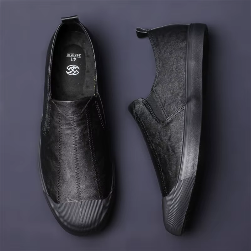 Chaussures décontractées en cuir PU pour hommes