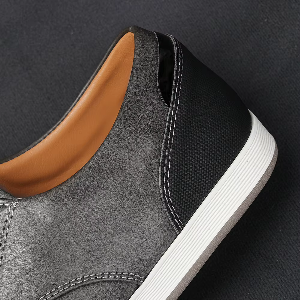 Baskets en cuir confortables à la mode pour hommes
