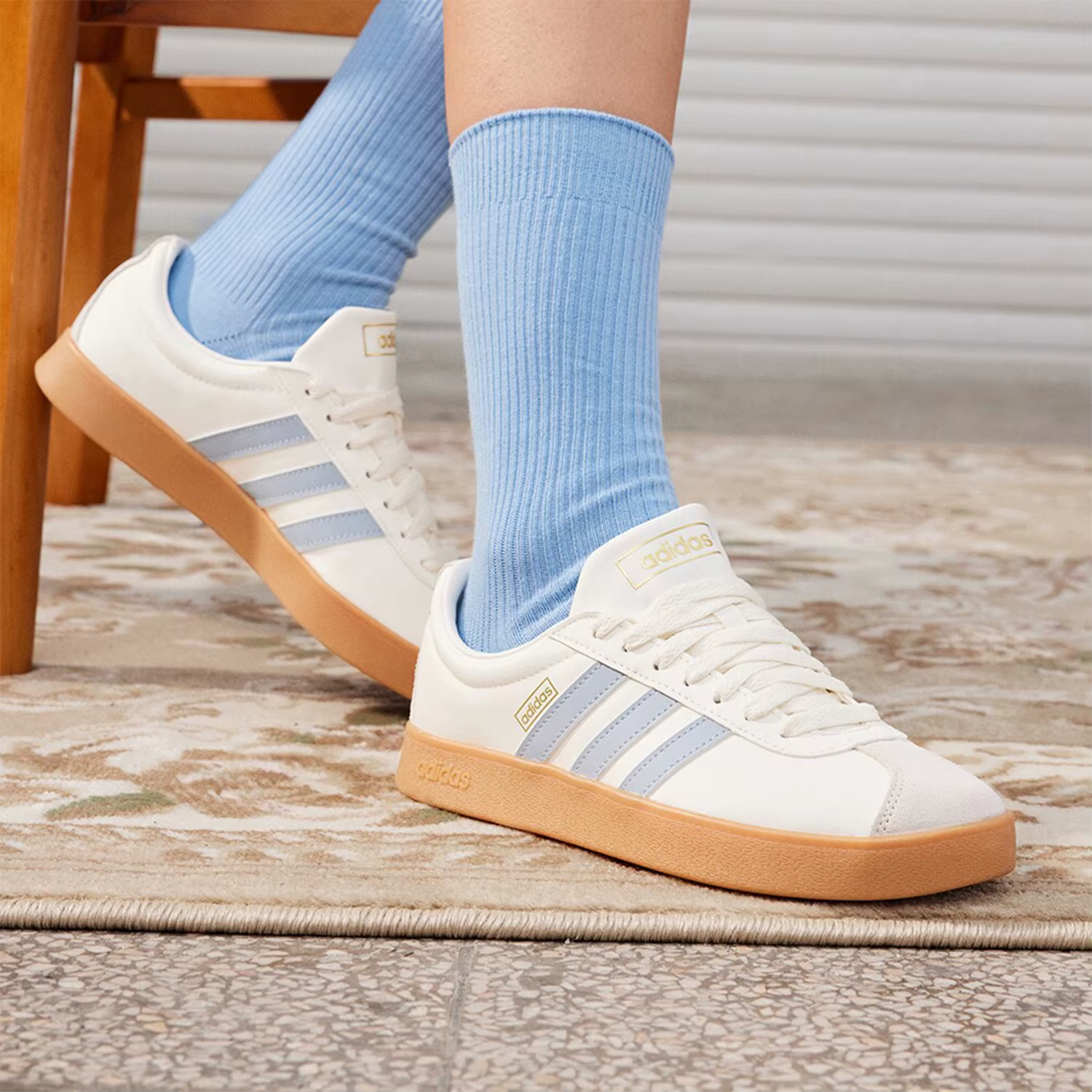 Adidas véritable VL Court Classic unisexe baskets à lacets JH5063