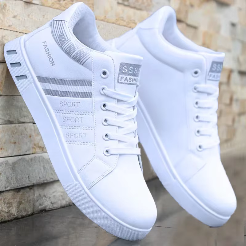Chaussures de skate en cuir pour hommes