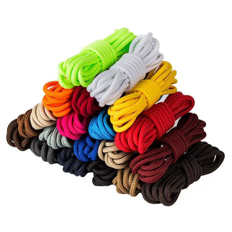 21 couleurs lacets de chaussures ronds Polyester
