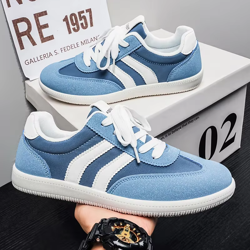Baskets décontractées bleues tendance pour hommes