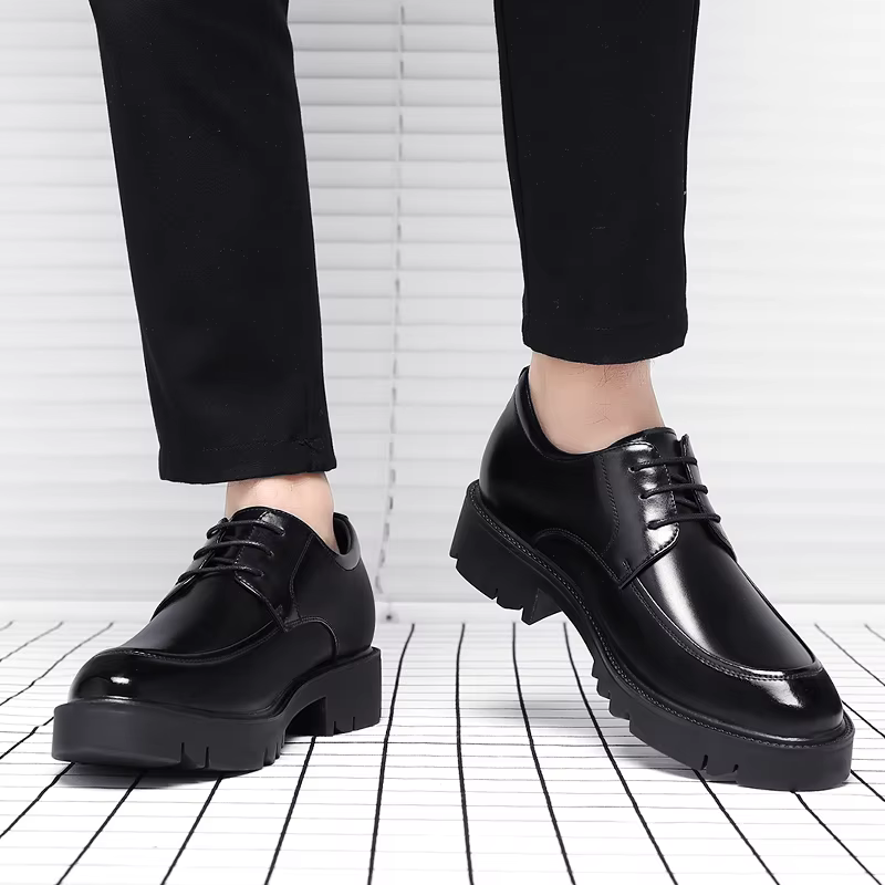 Hommes chaussures mode 8-10 cm hauteur augmentant chaussure automne à l'intérieur