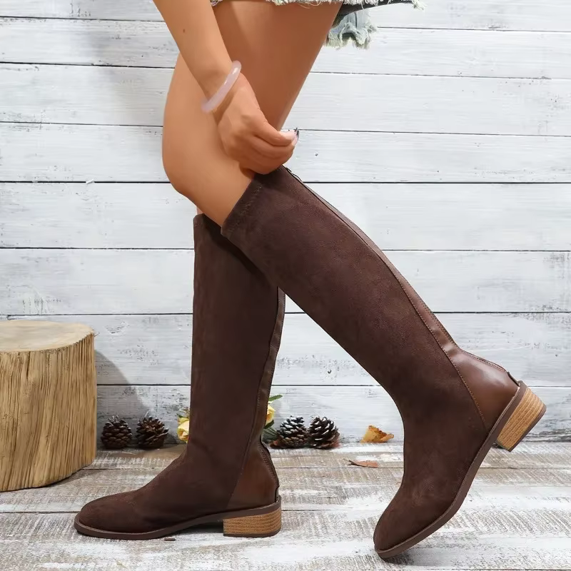 Bottes longues au genou pour femmes