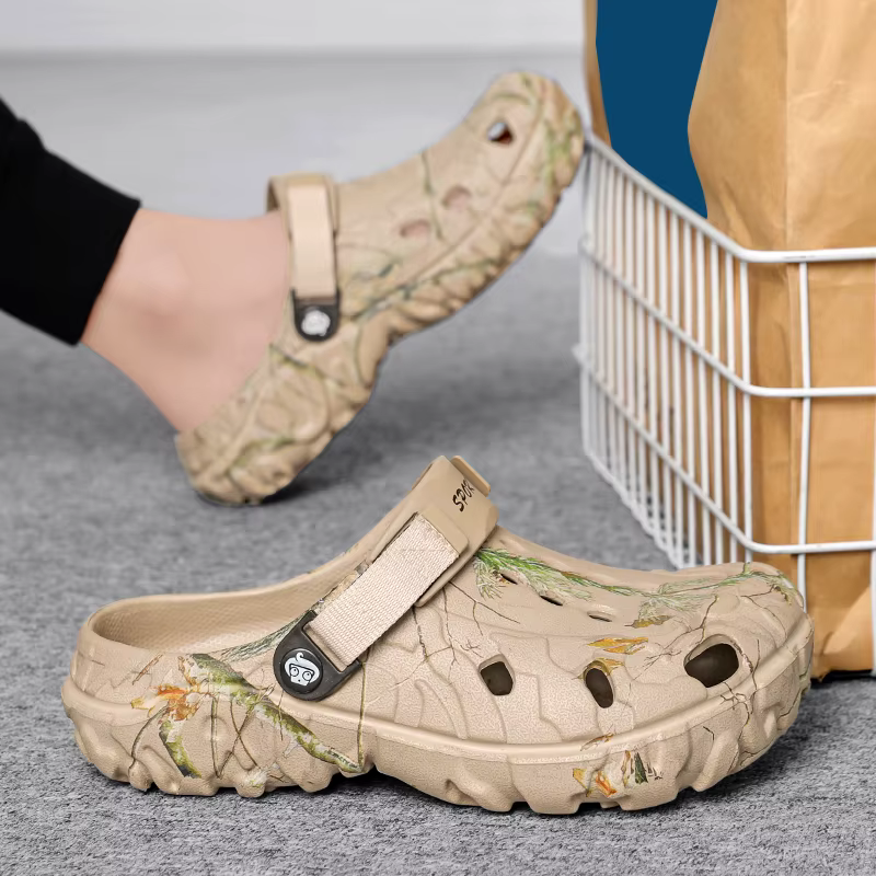 Chaussures Croc pour hommes, nouveau style d'été, antidérapantes, résistantes à l'usure, chaussures de plage, sandales, pantoufles pour hommes