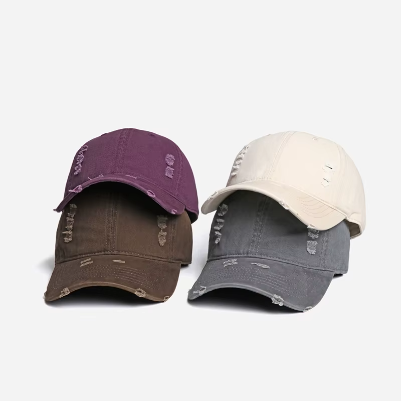 Casquette de baseball vintage délavée avec logo personnalisé