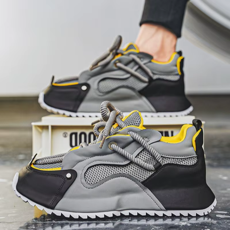 Baskets grande taille pour hommes mode chaussures décontractées en plein air respirant formateur Shhoes