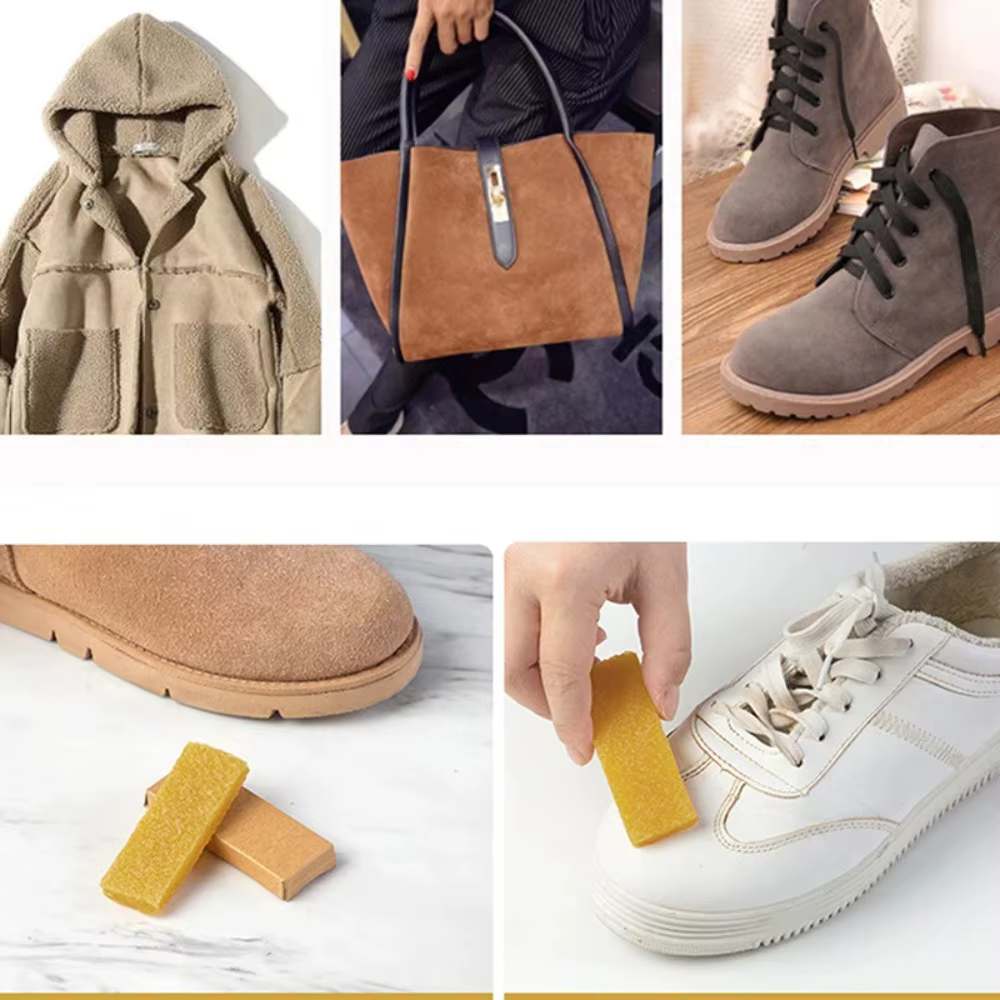 Nettoyant pour chaussures en daim mat et cuir, gomme de nettoyage