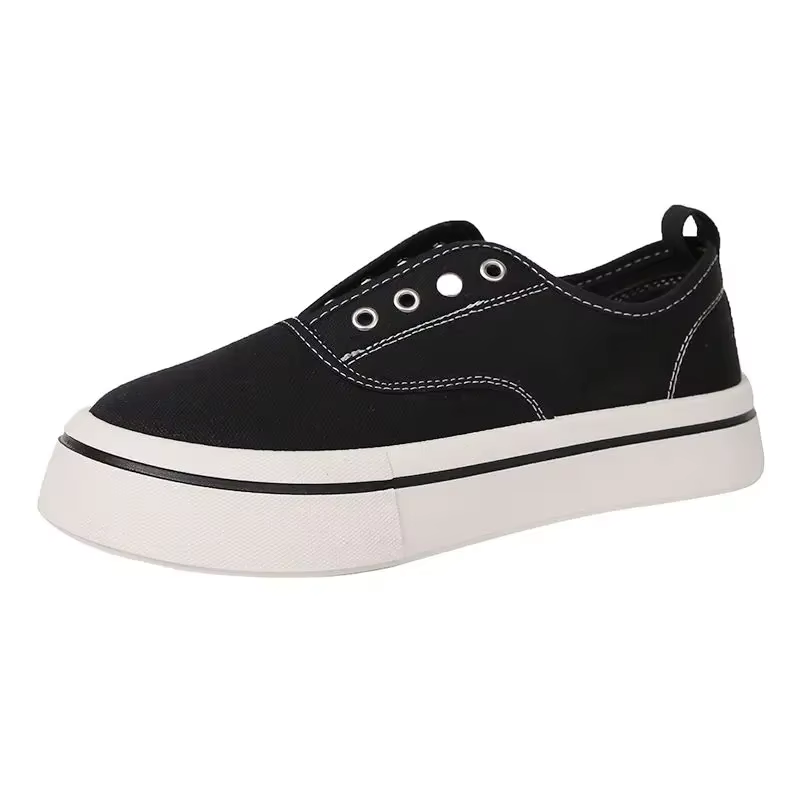 Baskets en toile noires pour femmes