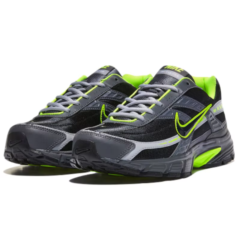 Nike Initiator Chaussures Rétro Décontractées pour Homme Noir Gris Respirantes Confortables Basses pour l'Extérieur et les Trajets Quotidien - 394055-023