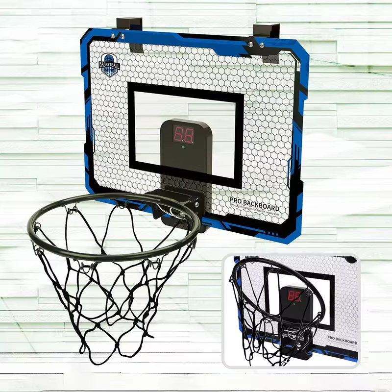 Mini cerceau de basket-ball pour enfants, avec tableau de bord électronique, panneau de Sport, accessoire d'excersise d'extérieur et d'intérieur, jouets de jeu amusants