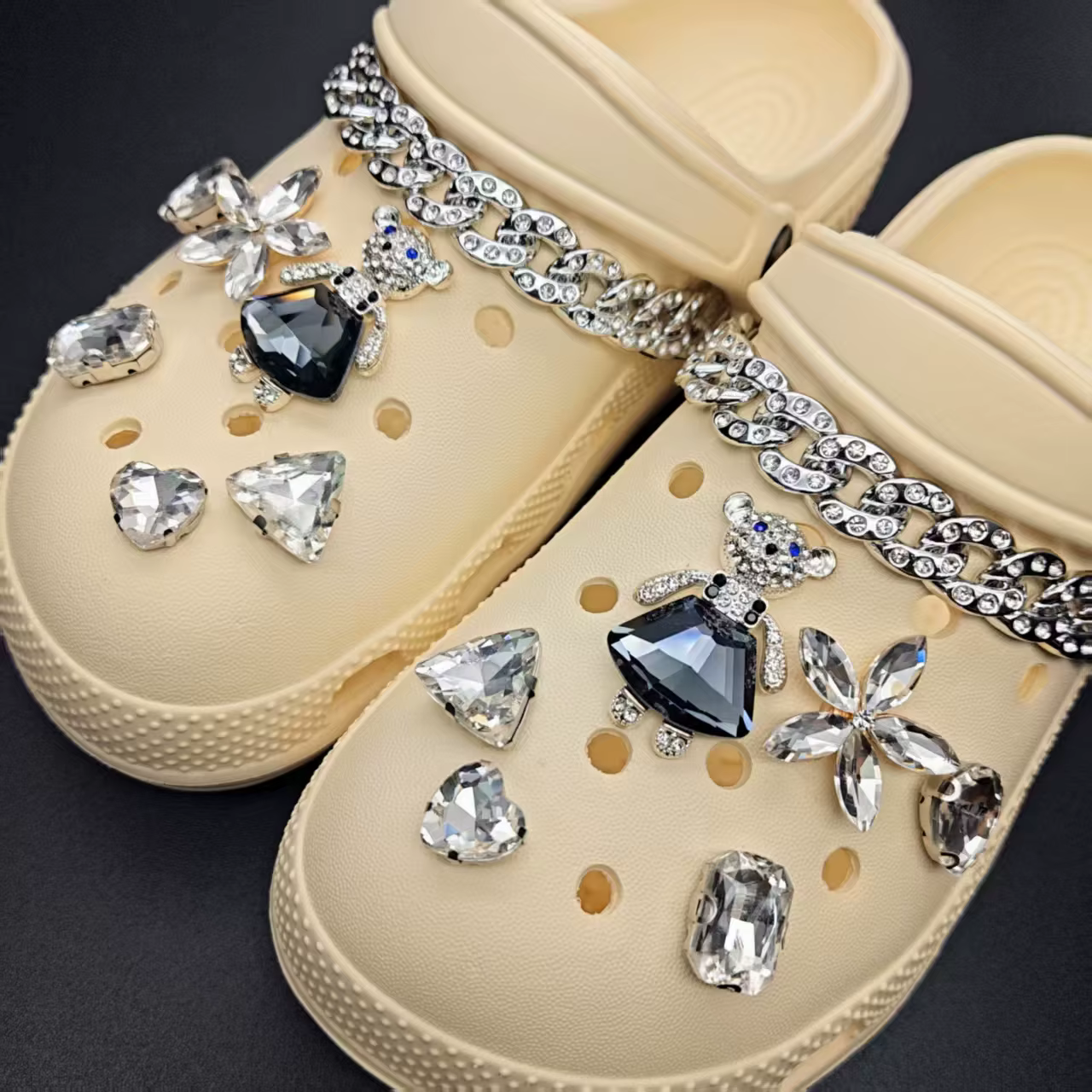Breloques de chaussures de luxe pour Crocs