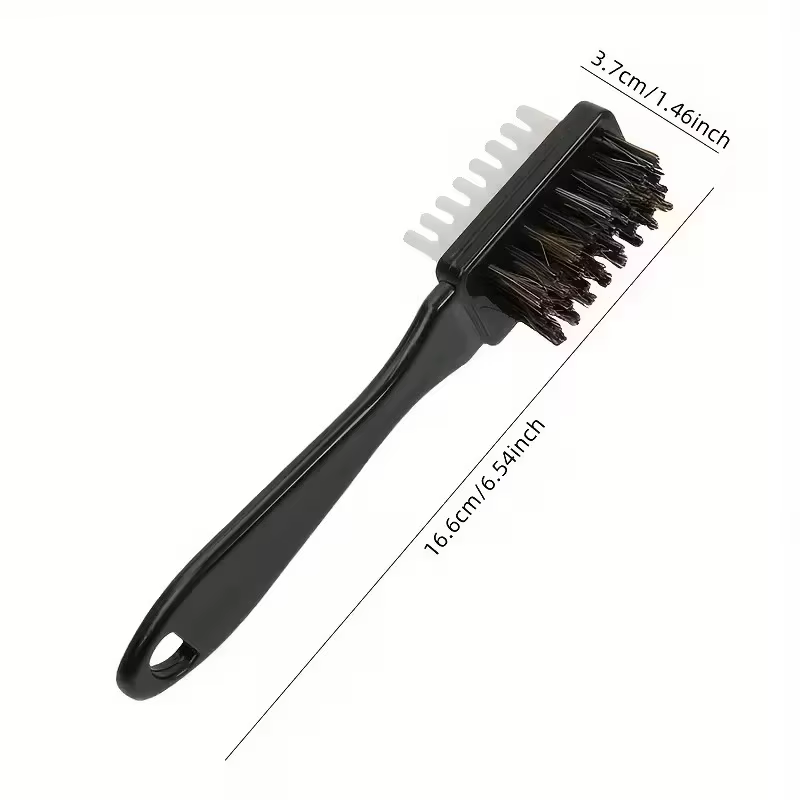 Brosse 2-en-1 pour daim et chaussures avec gomme