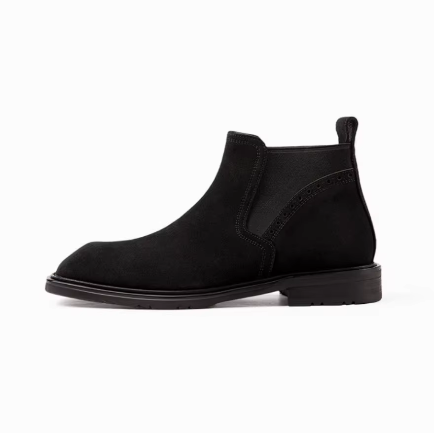 Bottes Chelsea classiques de style vintage pour hommes ; simples et élégantes