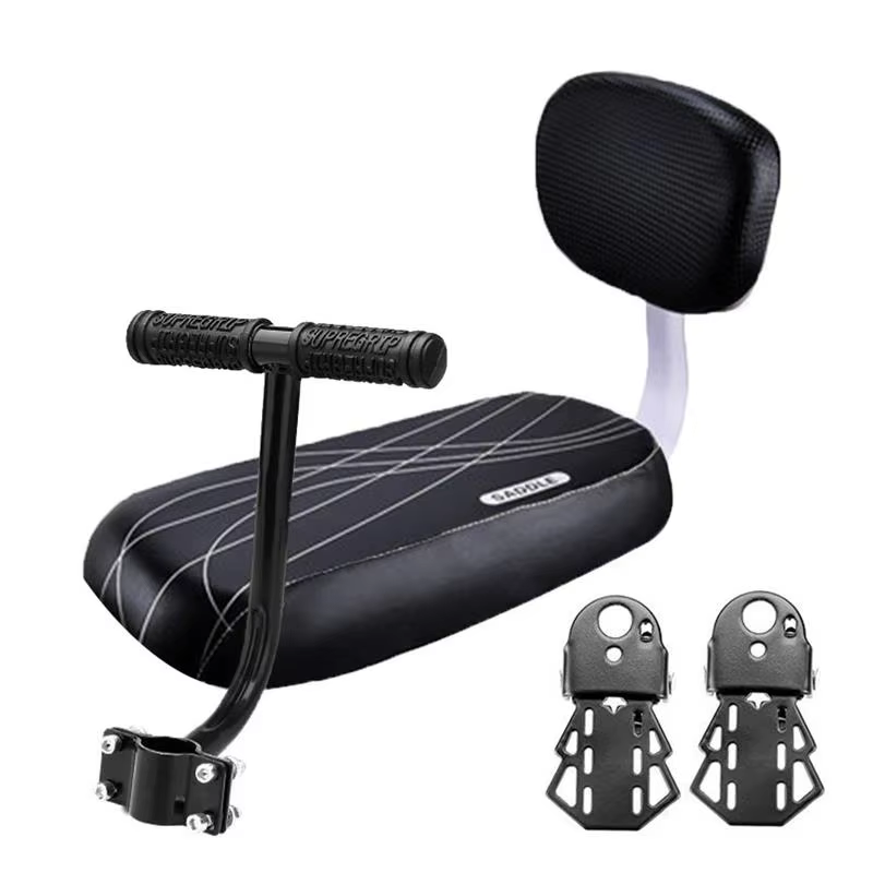 Accessoires de Cycle pièces Bicicleta vélo siège arrière selle enfant avec poignée de dossier accoudoir repose-pieds pédale