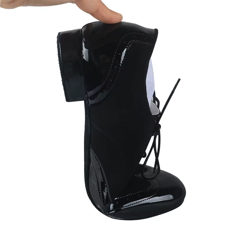 Wedopus 2.5CM chaussures de danse noires hommes salle de bal semelle en daim cubain Latin homme