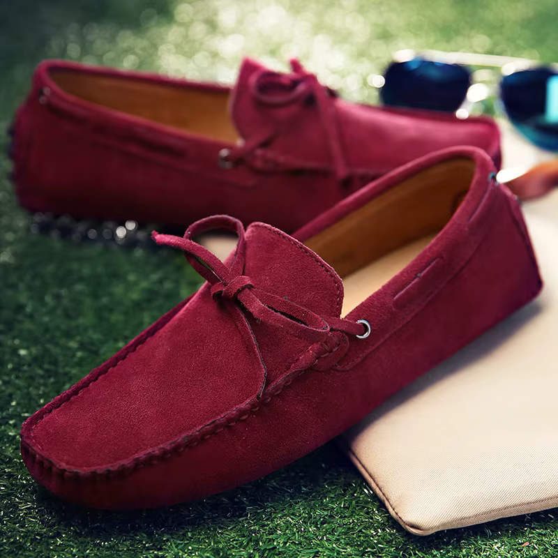 Chaussures en daim hommes taille 38-49 mocassins de luxe
