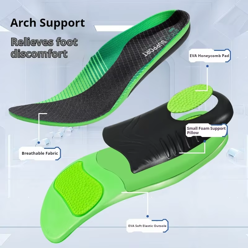 Semelles de chaussures de sport absorbant les chocs