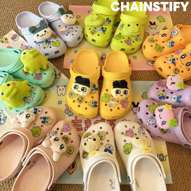 Chaussures à enfiler mignonnes de style dessin animé Tomo-Goko avec trous