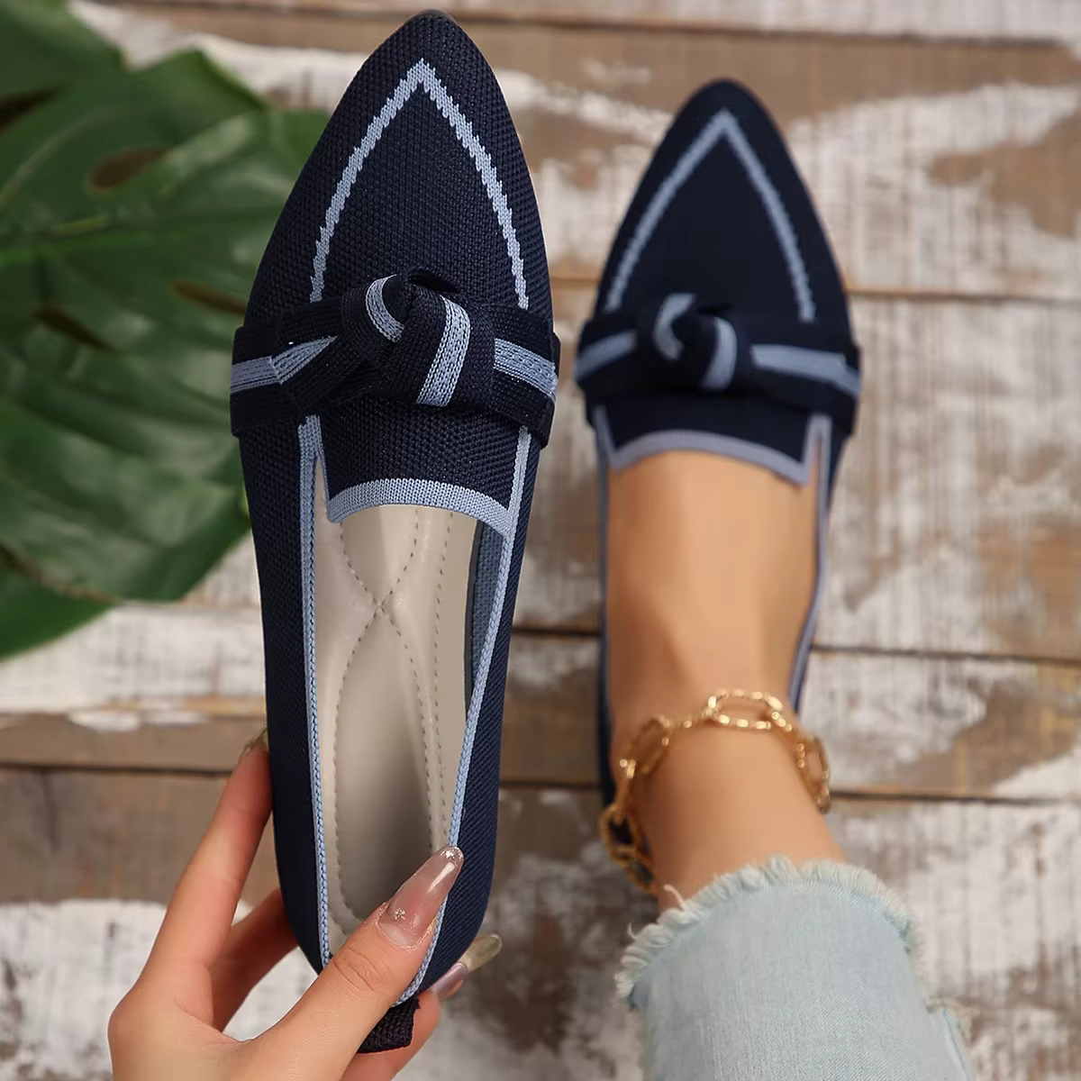 Mocassins en maille respirante pour femmes