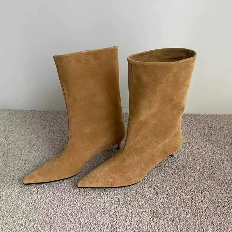 Bottes hautes Chelsea en cuir verni pour femmes
