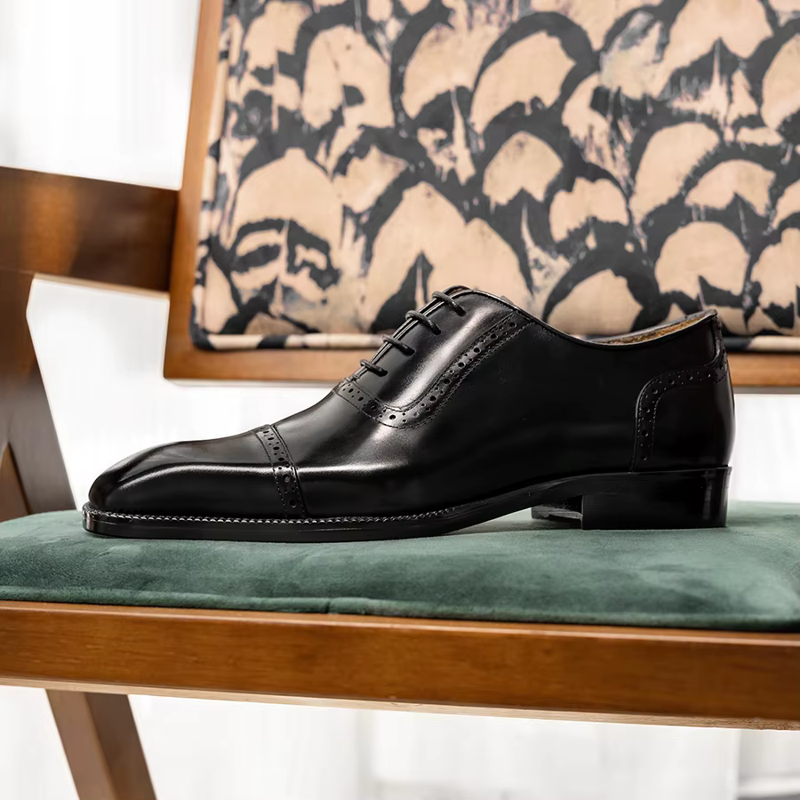 Hanmce Oxford-Chaussures Respirantes en Cuir group pour Homme