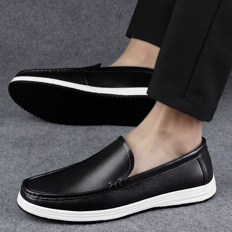 Chaussures en cuir véritable de haute qualité semelles de Massage bureau déplacements