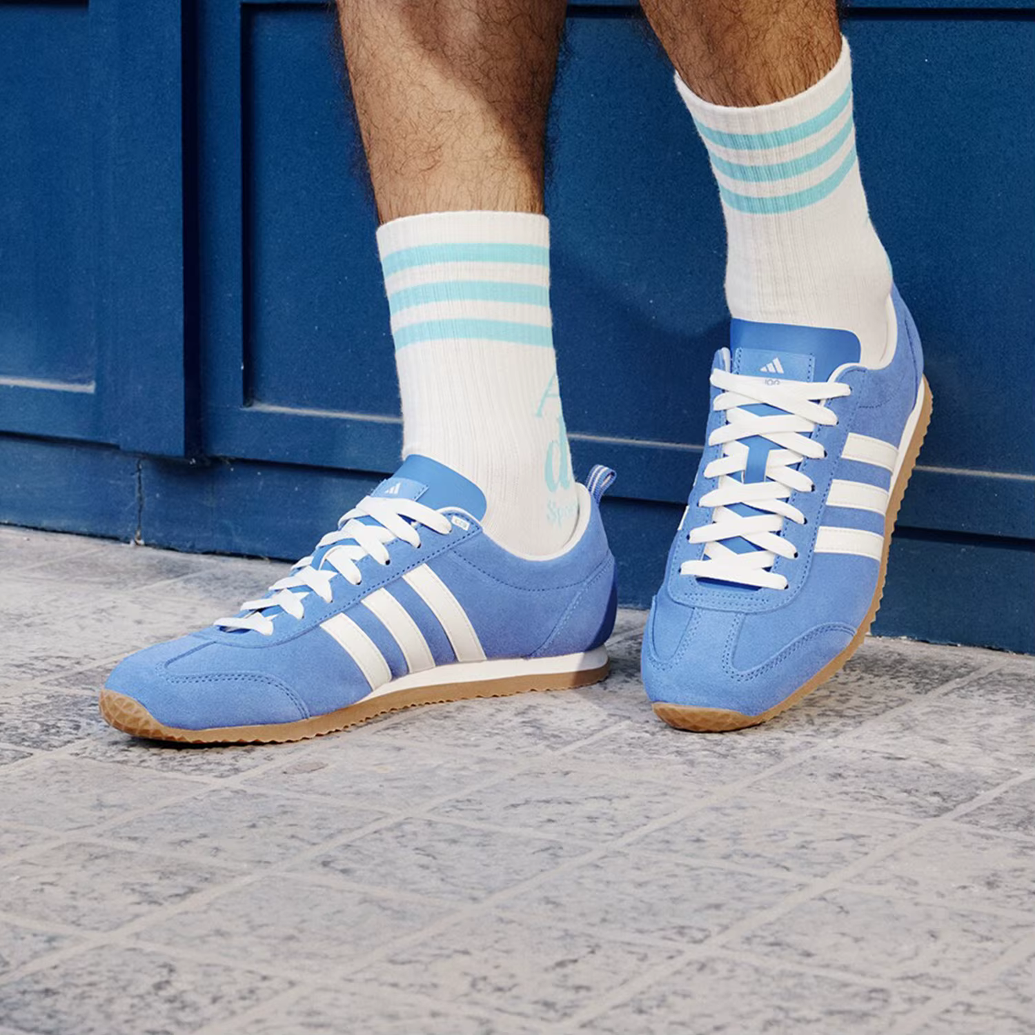Adidas véritable VS JOG 2.0 chaussures décontractées rétro à semelles fines pour hommes et femmes JS4444