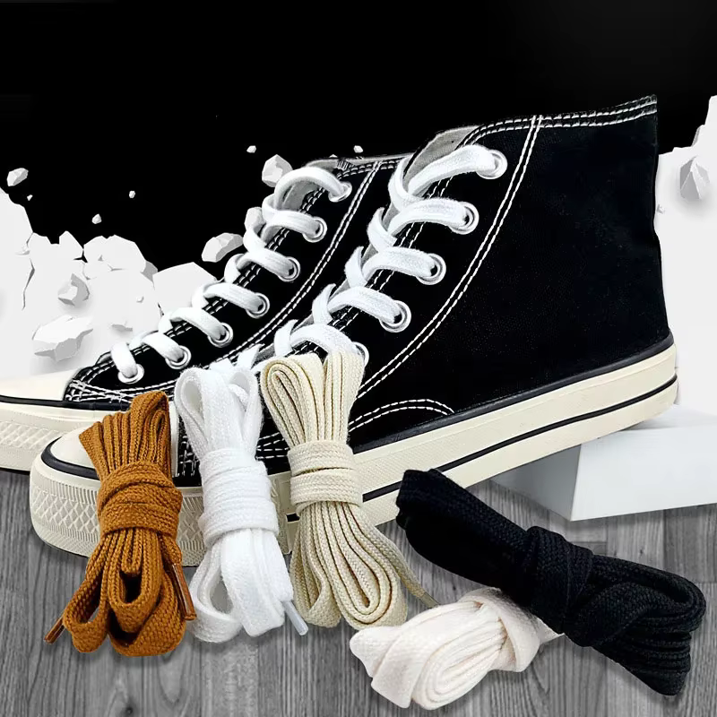 Lacets plats en coton pour baskets AF1 AJ1