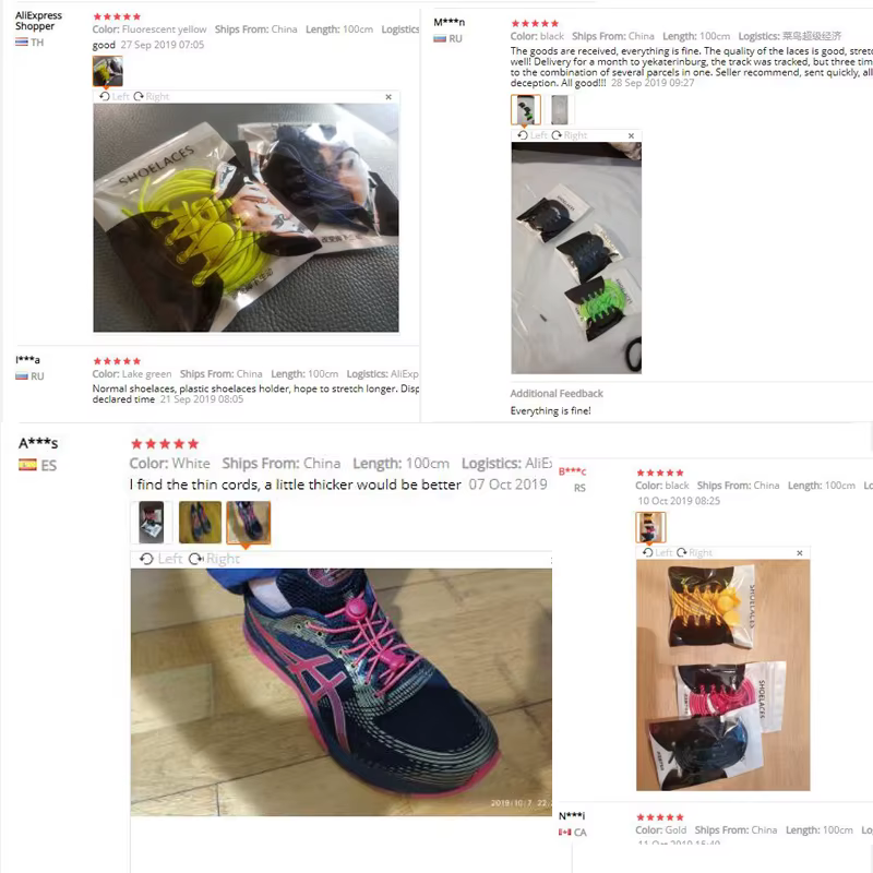 1 paire de lacets pour baskets élastiques sans cravate