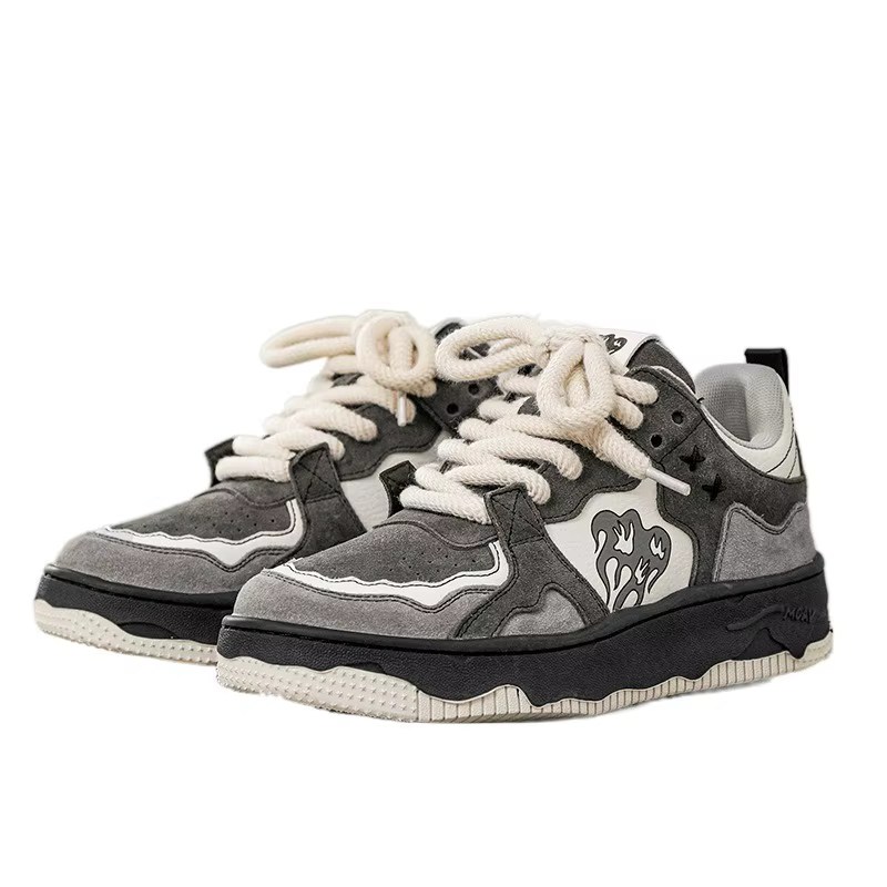 Femmes baskets mode Design flamme couleur mixte chaussures Femme sport loisirs polyvalent