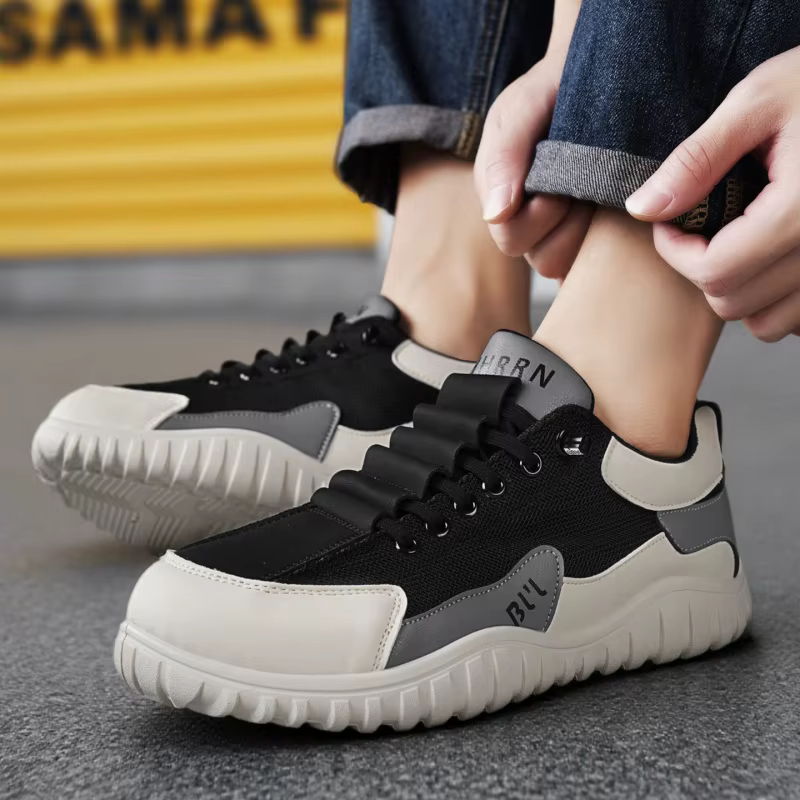 Chaussures pieds nus ELUVA à bout large pour hommes