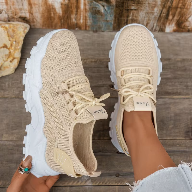Baskets décontractées en tricot pour femmes