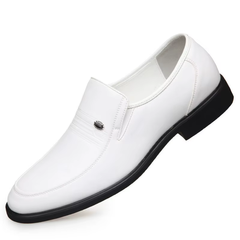 Chaussures en cuir véritable à semelle souple pour hommes