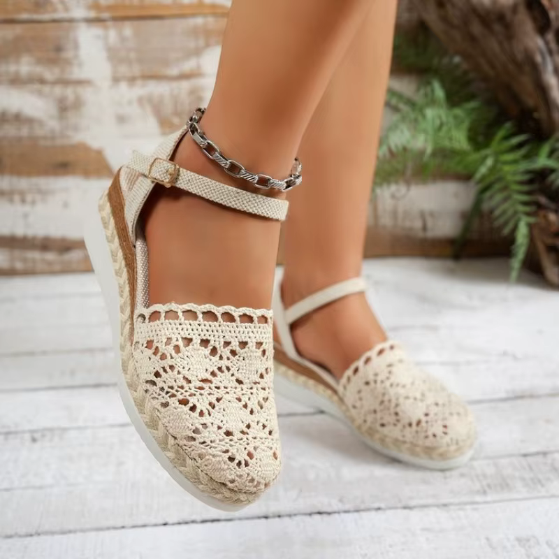 Espadrilles de sandales sous bout fermé