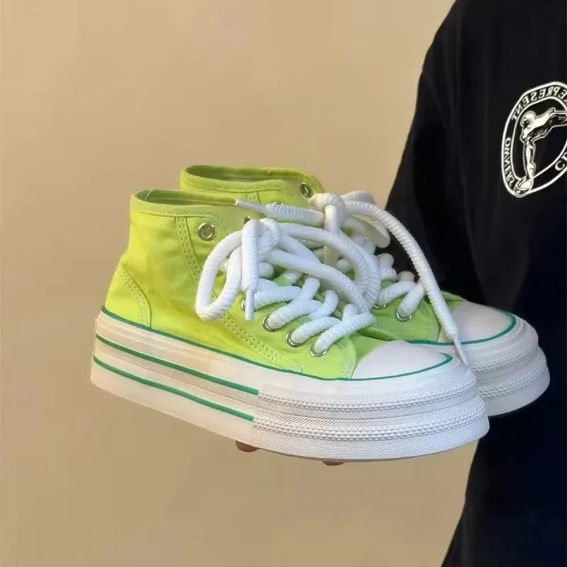 Chaussures montantes à lacets originales coréennes pour femmes