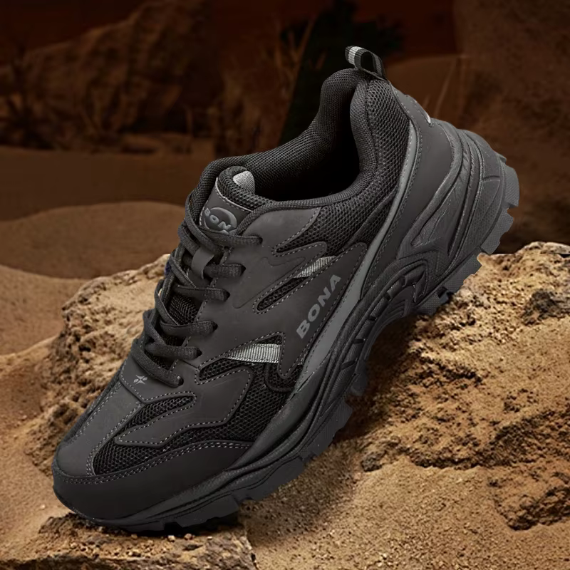 BONA nouveau concepteur Top qualité Original Trial chaussures de course pour hommes sport