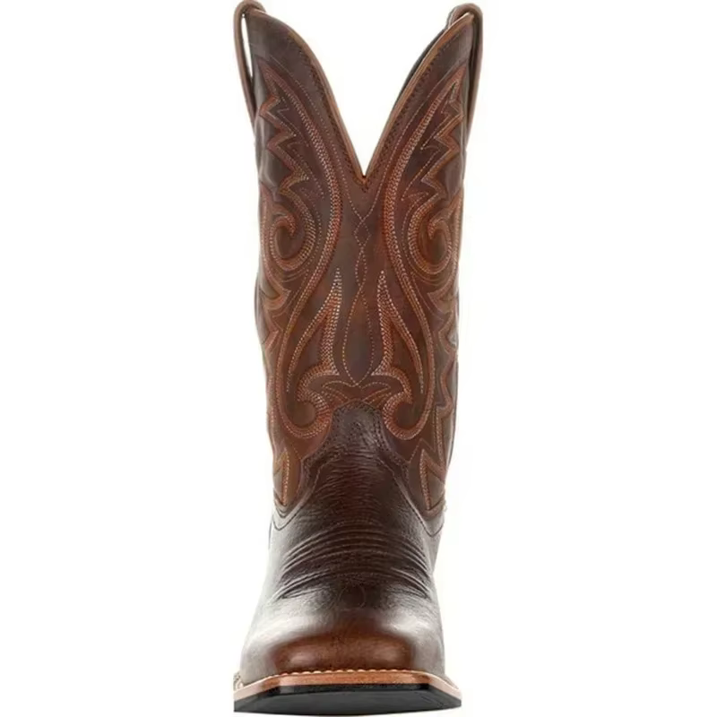 Hommes bottes mi-mollet Western Cowboy moto
