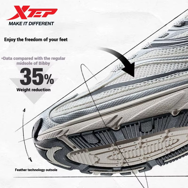 Xtep-Baskets rétro coordonnantes pour femmes